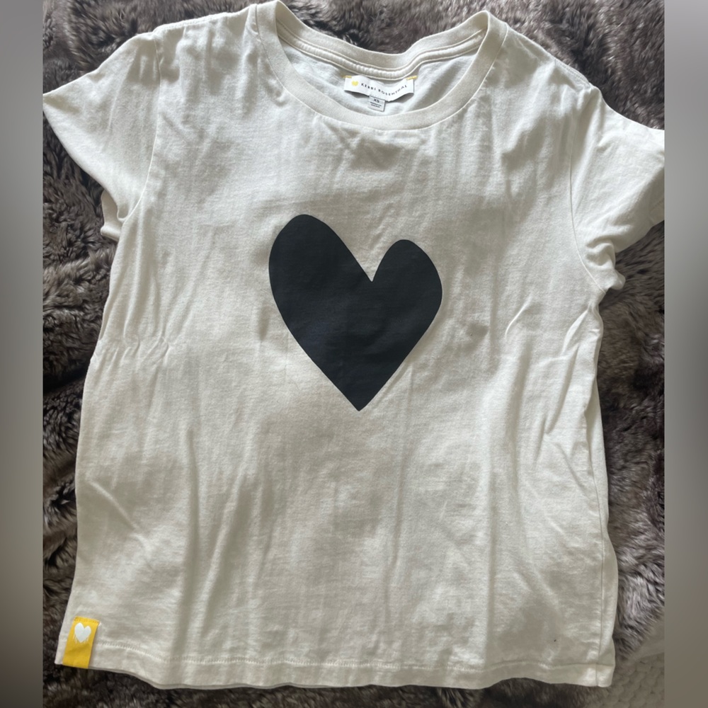 Kerri Rosenthal off-white heart t-shirt